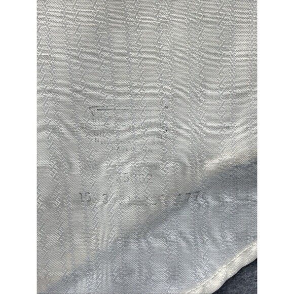 Vintage Career Club Button Up Shirt Striped Design Pocket Made in USA Size 15 - Picture 12 of 16